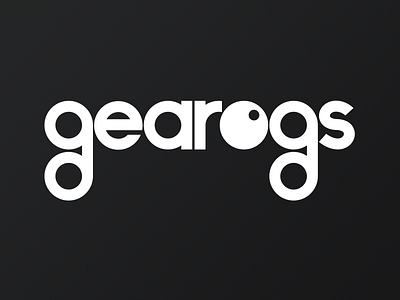 Gearogs Logo flat identity logo minimal vintage