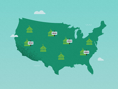Buying Banks america banking banks clouds finance money ocean usa waves
