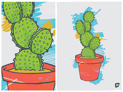 Cactus no.1 cactus design fun illustration plants