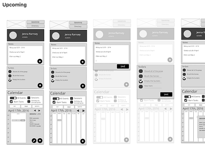 Red Arena Wireframes interaction design ixd wireframes