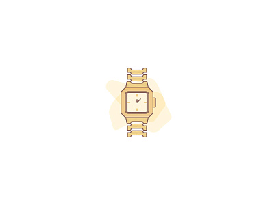 050 Wooden Watch icon illustration watch wooden