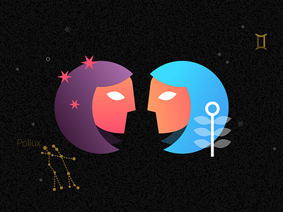 Gemini gemini illustration vector zodiac