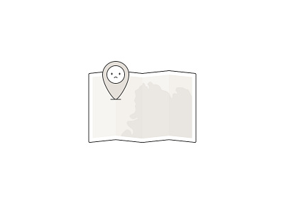 Map illustration empty fail illustration location map not available pin sad screen state