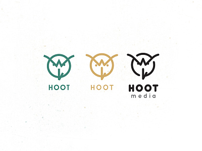 Hoot Media animal graphic design logo design owl