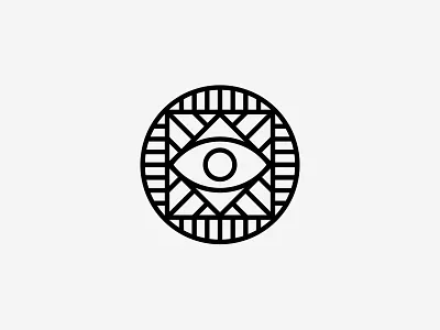Free stickers eye geometric identity lines logo minimal simple sticker