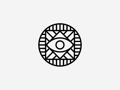 Free stickers eye geometric identity lines logo minimal simple sticker