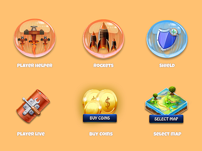 Jet Commander icons buycoins commander gamelyu icons jet playerhelper project rocket selectmap shield studios
