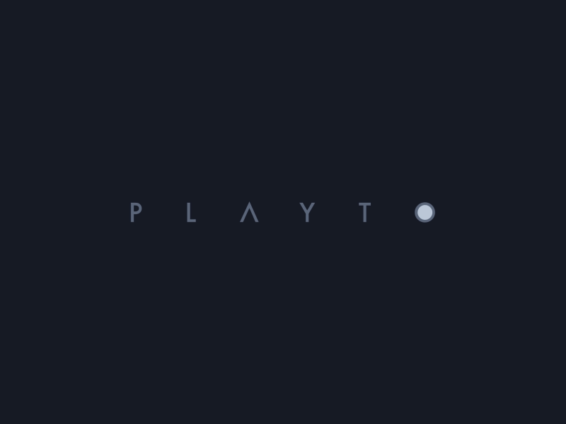 Playto Logo Animation logo motion graphics