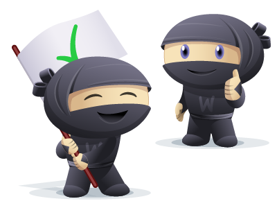 Woo Themes Ninja 'Hiro' characters illustration