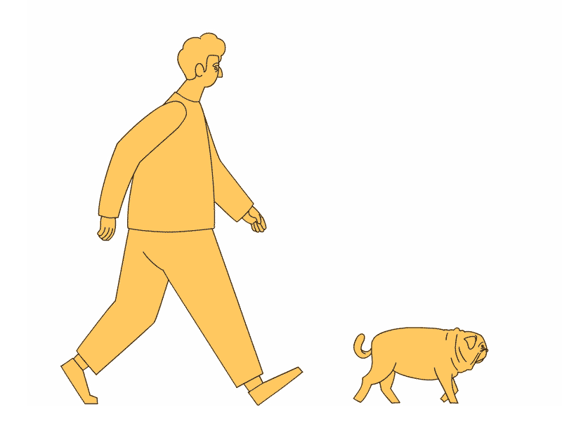 pug walk 2d animation flash pug walk walkcycle