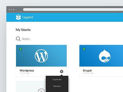 Caylent Dashboard overview clean dashboard design flat list management minimal navigation panel ui web