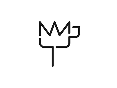 Restaurant + cafe + M + crown cafe clean coffee crown grid icon logo process restaurant simple tea