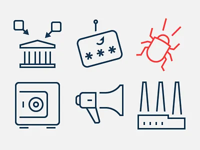 Group-Ib icons crime cyber icon system internet