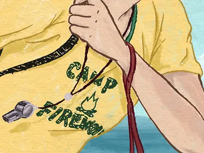 Summer! camping editorial illustration illustration summer whas