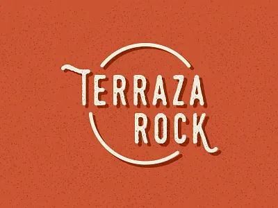 Terraza Rock bar branding logo old retro rock roll school vintage