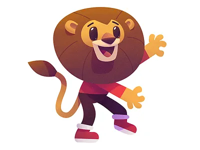 Little Lion 2d art cartoon digital painting illustration lion