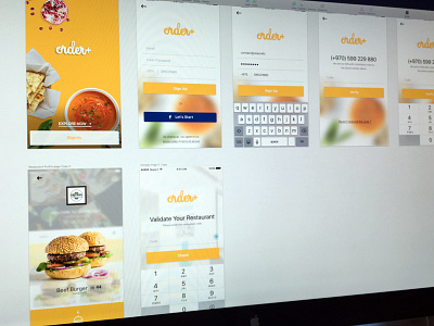 Order Plus WIP app connect food ios mobile splash splash screen ui ux wip