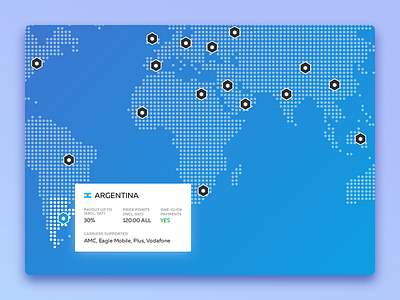 Coverage Map country coverage geo geography gradient info map selector ui ux web