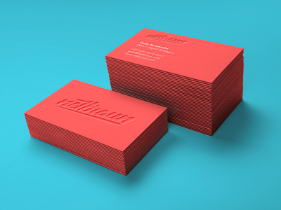 Letterpress Business Cards agency mkt netbraun