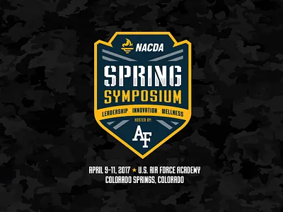 2017 NACDA Spring Symposium air force logo design nada