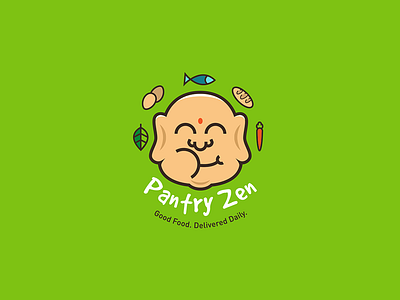 Pantry Zen buddha food healthy logo