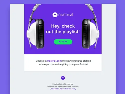 Promo Email blast design email marketing music playlist promo promotional