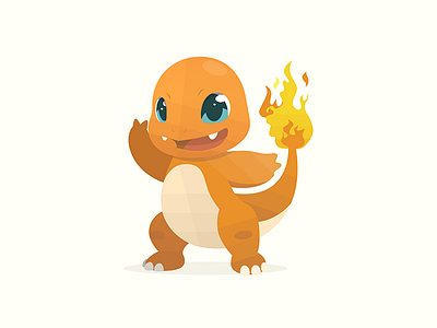 Charmander Pokemon ai charmander illustration kids pokemon vector