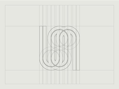 Letra Muerta | Monogram + Ambigram ambigram construction editorial grid identity logo modernist monogram