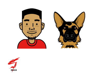 My dog Rush & I avatar germanshepherd gsd shaolin