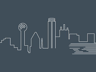 Dallas Skyline dallas illustration skyline