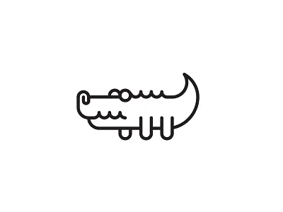 Crocodile animal croc crocodile icon logo set zoo