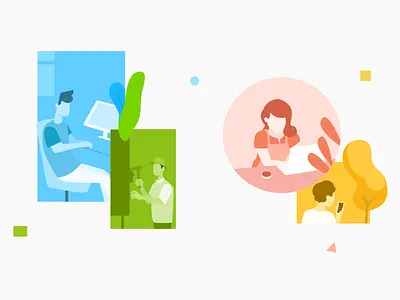 Style frame for the Microsoft Power BI + Xero video design integration microsoft motion graphics power bi xero