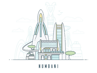 Overwatch: Numbani game illustration line overwatch vector video