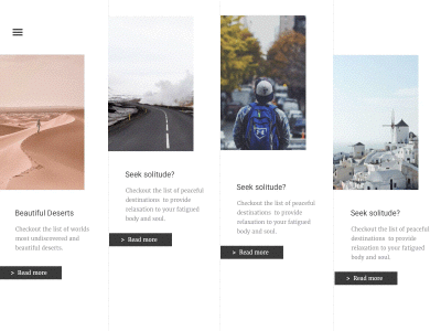 Travel Blog – Animation animation blog card clean daily ui layout minimal principle prototype travel ui web