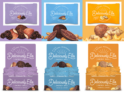 Food Illustration Packaging Design deliciously ella energy balls food art food illustration food packaging food packaging illustration healthy healthy eating lifestyle