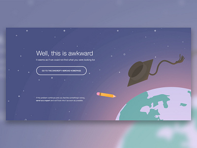 Diversity Abroad 404 Page 404 diversity abroad earth error illustration space