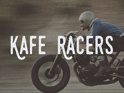 Kafe Racers Logo branding cafe racer film handlettering logo motorbike typography vintage