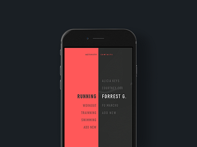 Lets - Prototype challenge color flat invite ios mobile slider train ui ux workout