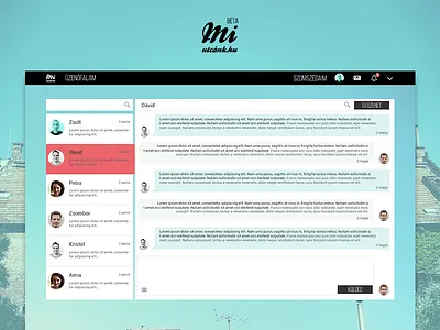Chat UI chat desktop socail media ui