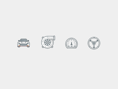Vehicle Diagnostic Icons android app car dashboard gauge icon set icons ios navigation steering tuning vehicle