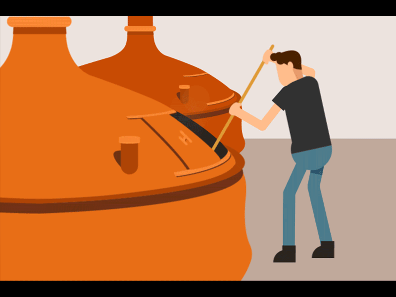 Beer Brewing Classes animation beer brewing flat gif illustration loop