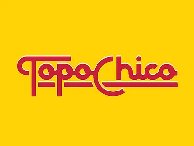 Topo brand branding illustration script topo topochico type