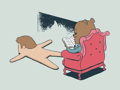 My New Carpet animals bear bear carpet chow hon lam art cute eddie teddy flying mouse 365 funny horror human ironic irony