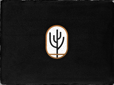 Cactus dot enamel fern line pin plant texture