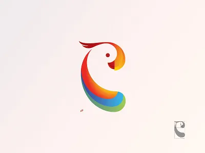 Parrot bird design golden ratio identity illustration logo novica bozovic parrot symbol