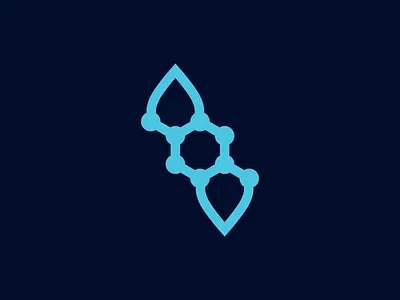 Cleaning | Molecule | Drop | Nanotechnology brand cleaning design drop logo mark molecule nano science technology