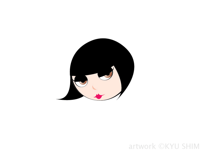 Such a flirt! animation flirt gif illustration pout