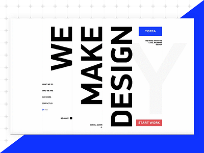 Yoffa design studio website design landing modern site studio ui ux web