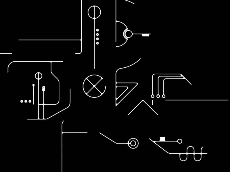 Techmology... animation circuitry glitch lines