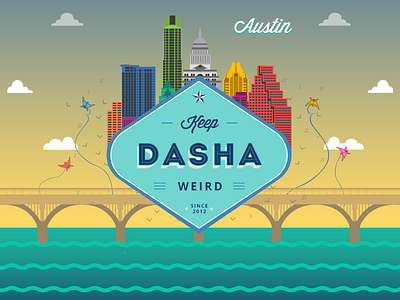 Keep Dasha Weird atx austin bats dasha keep it weird kites texas